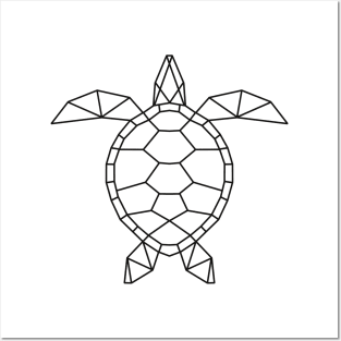 Geometric turtle Posters and Art